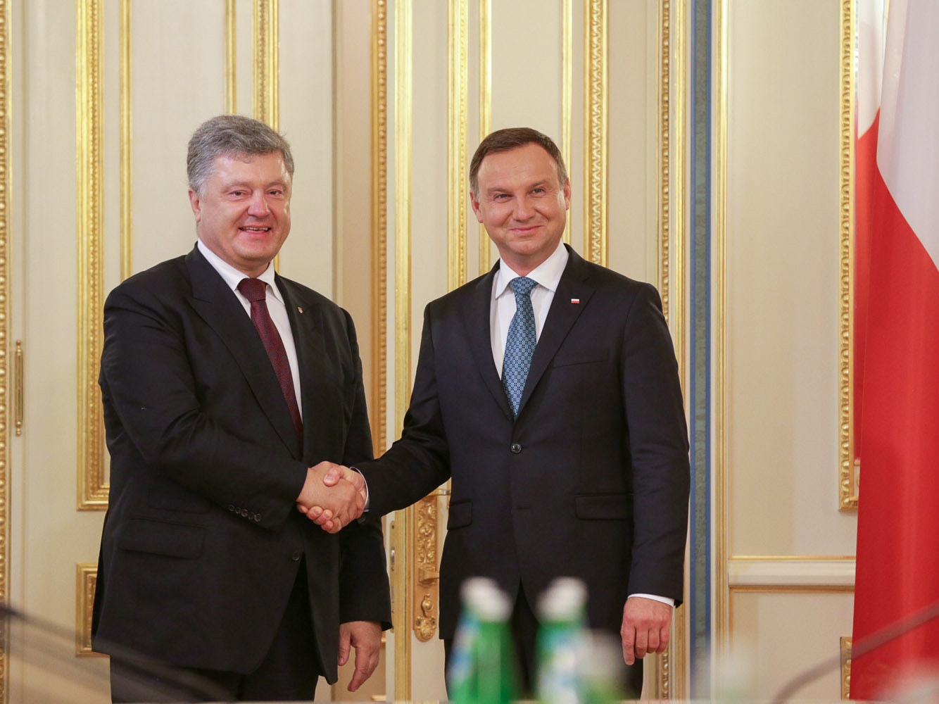 Prezydenci Ukrainy i Polski Petro Poroszenko i Andrzej Duda