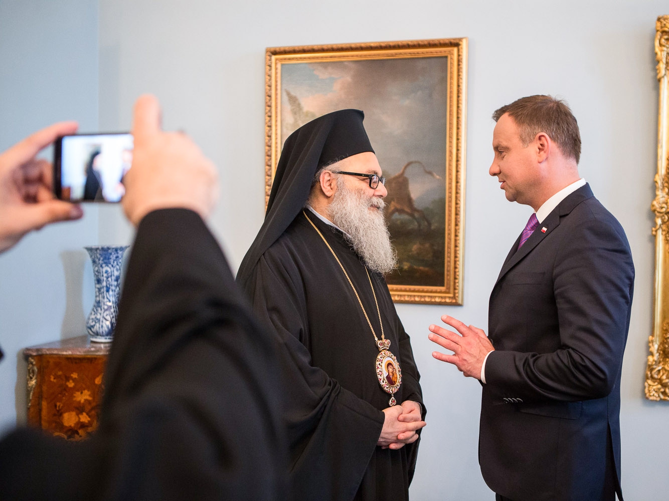 Patriarcha Jan X i prezydent Andrzej Duda