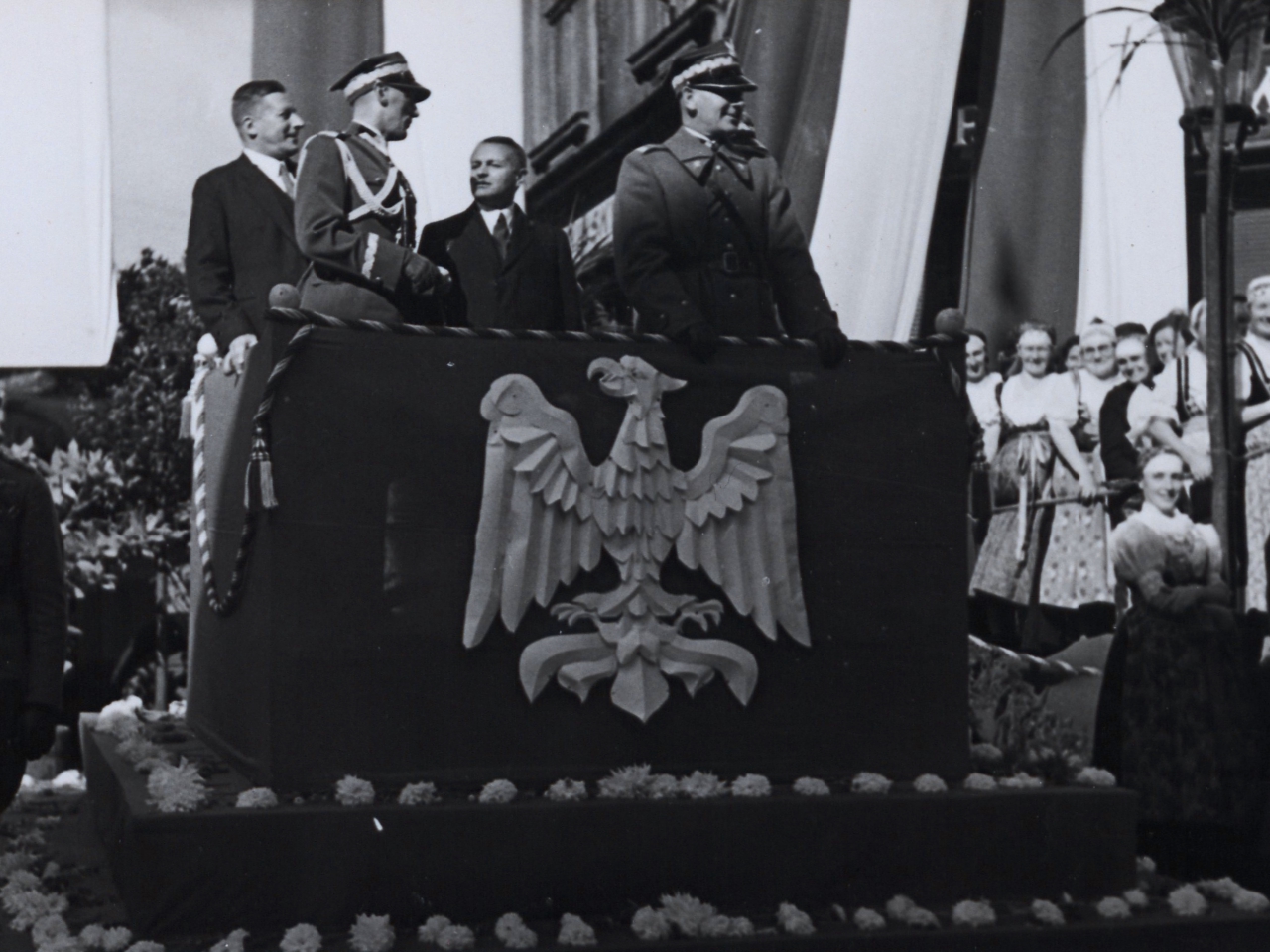 Uroczystości po wkroczeniu wojsk polskich do Czeskiego Cieszyna w 1938 r.