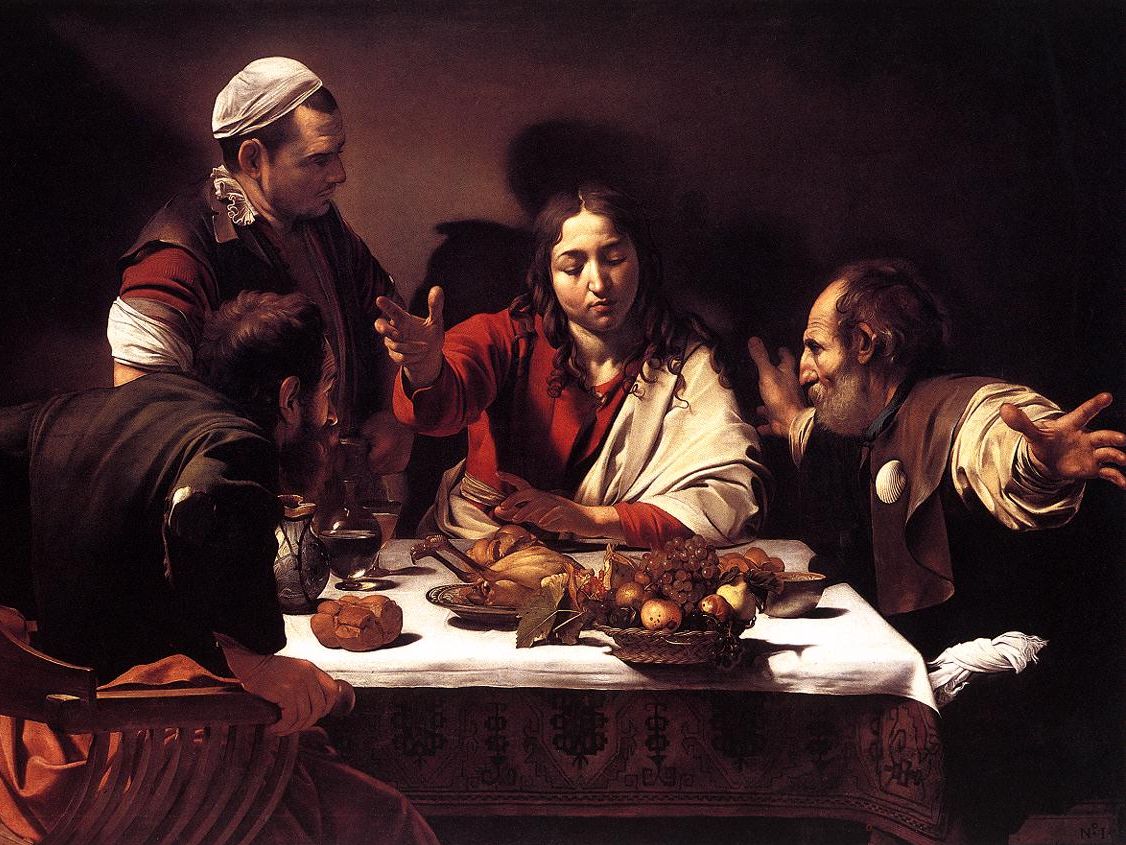 Wieczerza w Emaus, Caravaggio