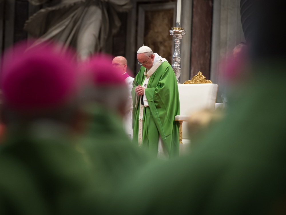 Papież Franciszek podczas synodu biskupów o rodzinie
