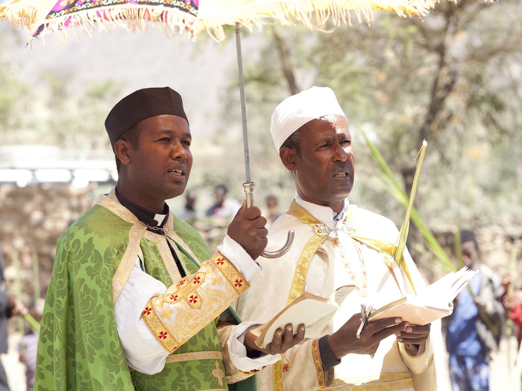 Katolicka liturgia niedzieli palmowej w Etiopii
