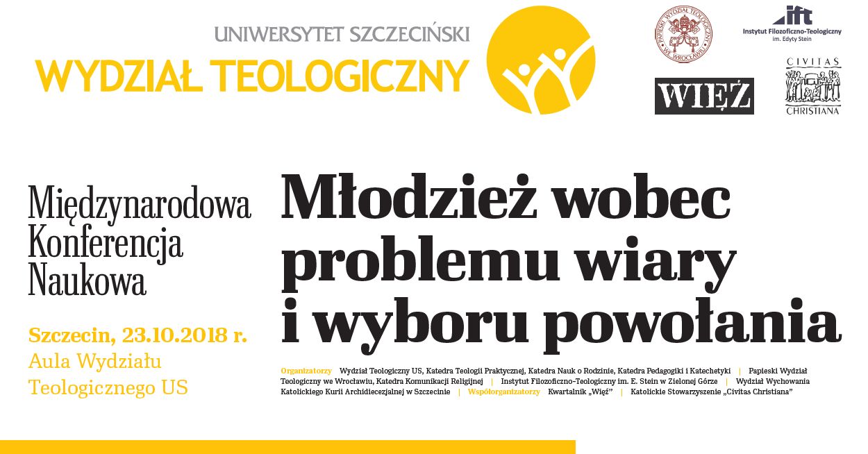 Młodzież wobec problemu wiary i wyboru powołania, Szczecin, 23 października 2018 r.