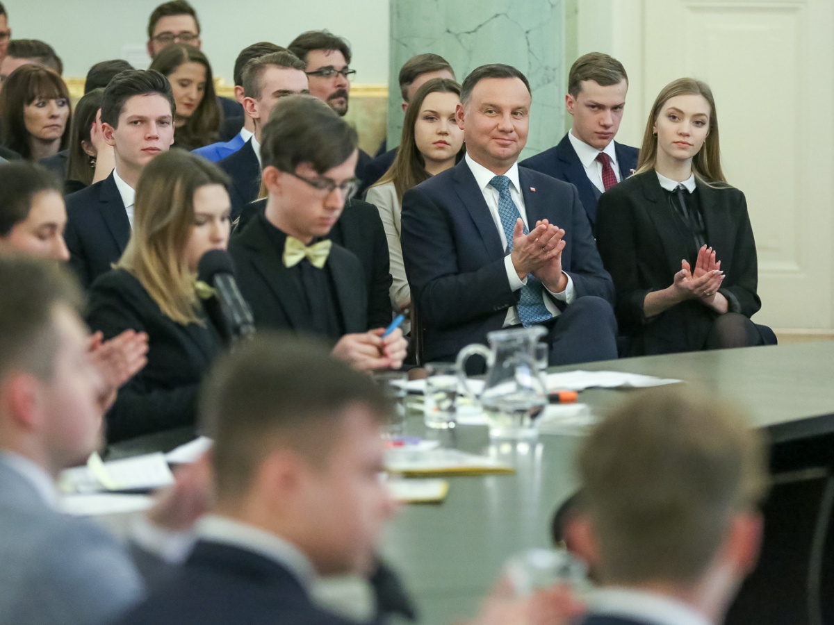 Debata oksfordzka w Pałacu Prezydenckim w przeddzień 30. rocznicy obrad Okrągłego Stołu. Warszawa, 5 lutego 2019 r.