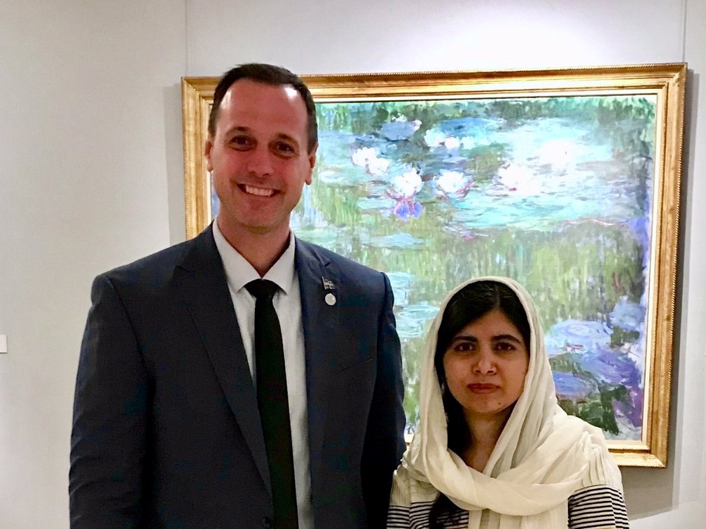 Jean-François Robege i Malala Yousafzai