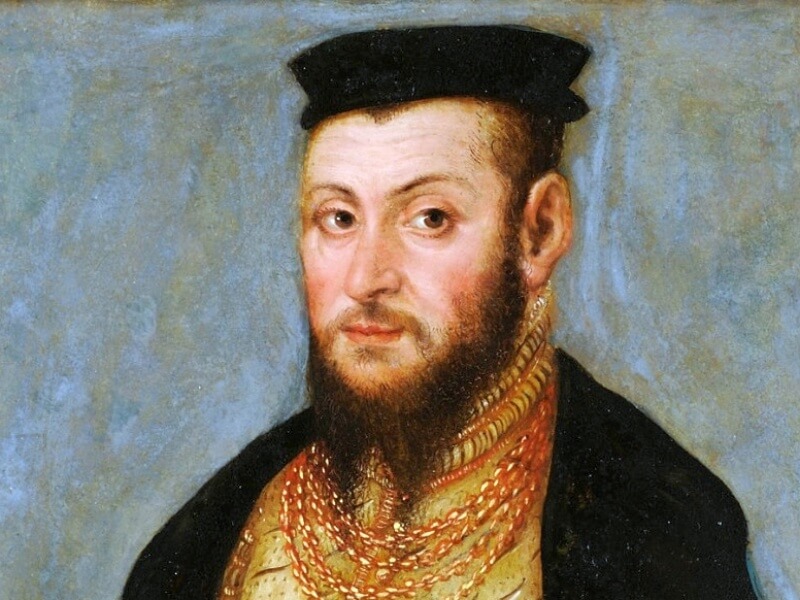 Portret Zygmunta II Augusta, warsztat Lucasa Cranacha, ok. 1555 r.